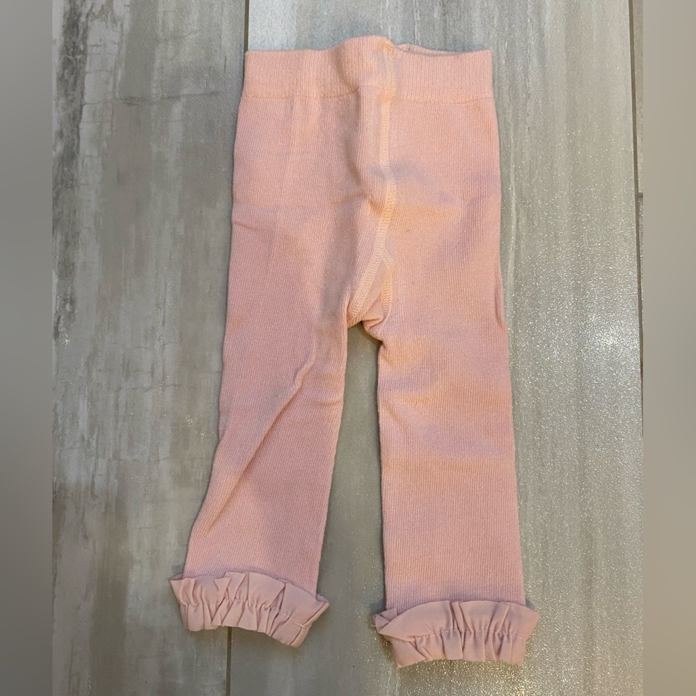 NWT RuffleButts Ballet Pink Pull-On Solid Footless Ruffled Tights, 0-6 months - Picture 6 of 6